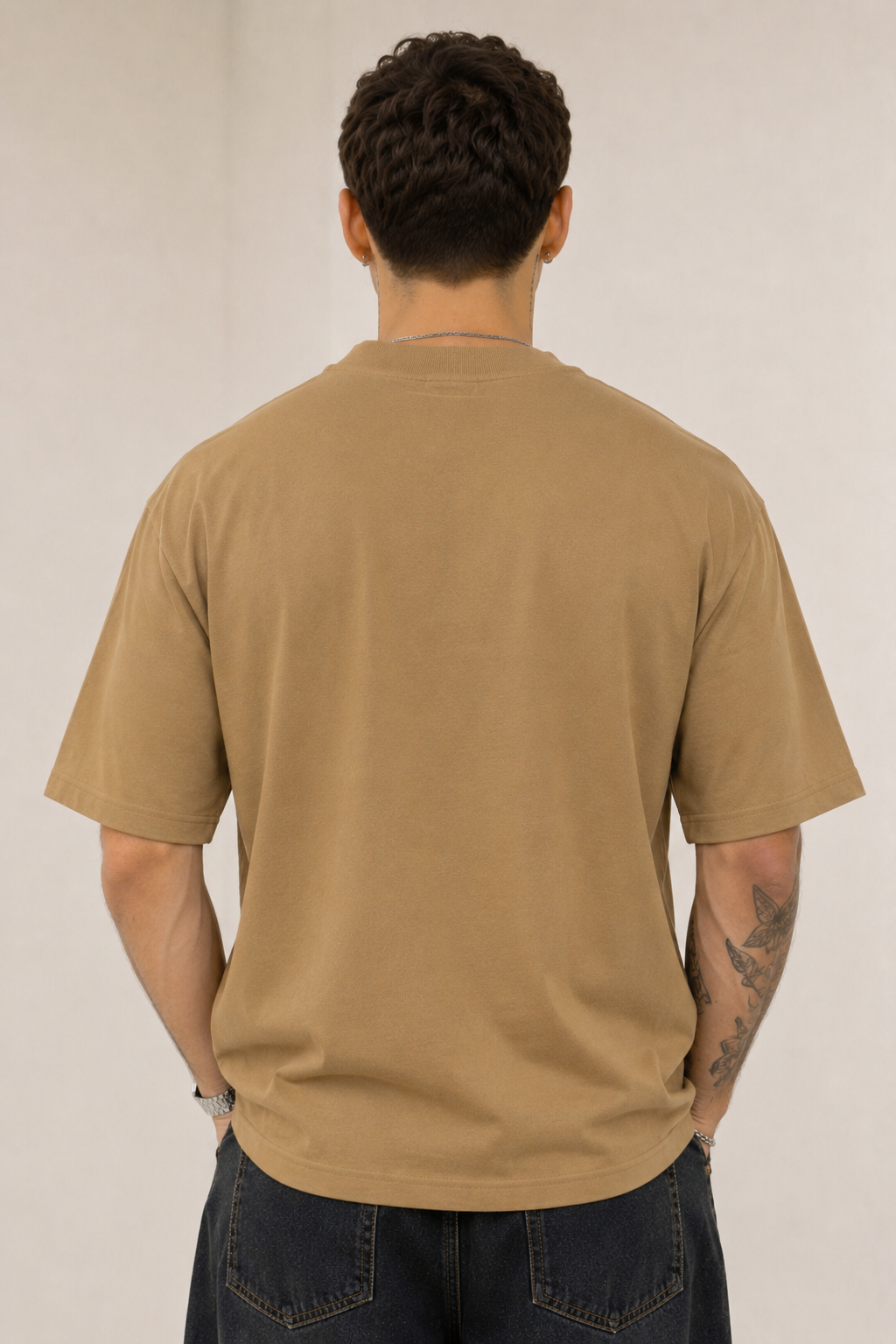 Men Round Neck Oversize Fit T-Shirt