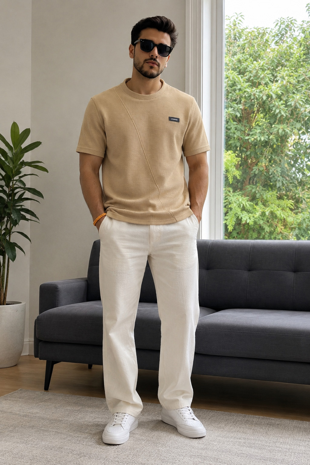Men Round Neck Half Sleeves T-Shirt