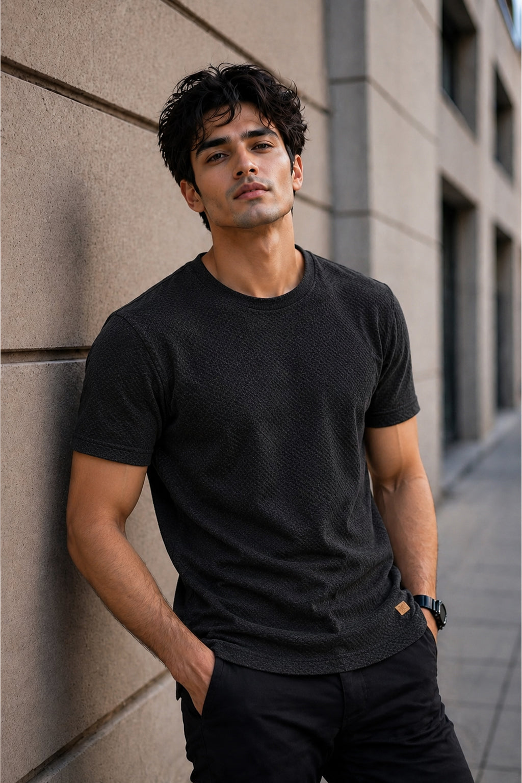 Men Round Neck Half Sleeves T-Shirt