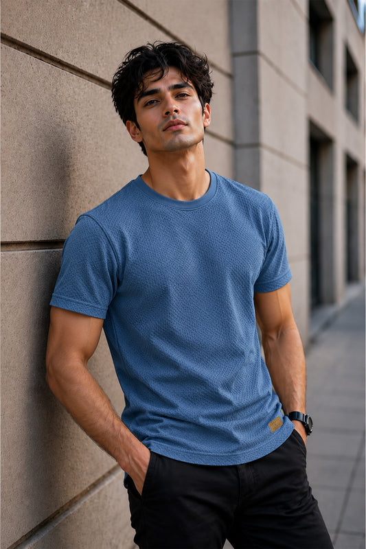Men Round Neck Half Sleeves T-Shirt