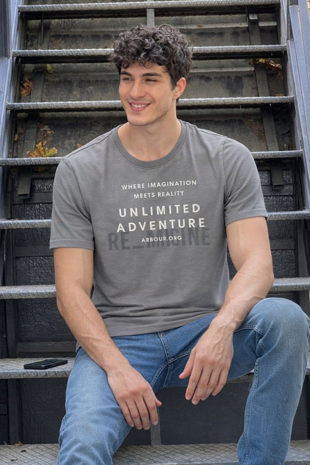 Men Round Neck Chest Print Half Sleeves T-Shirt
