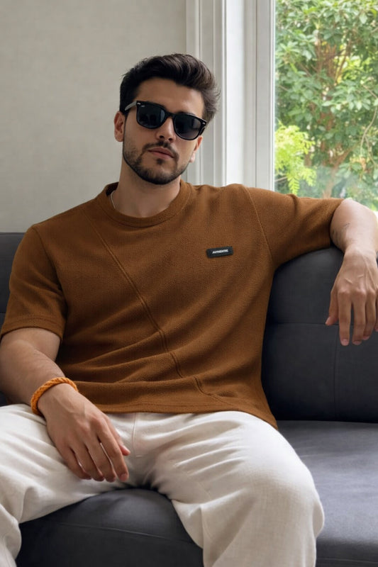 Men Round Neck Half Sleeves T-Shirt