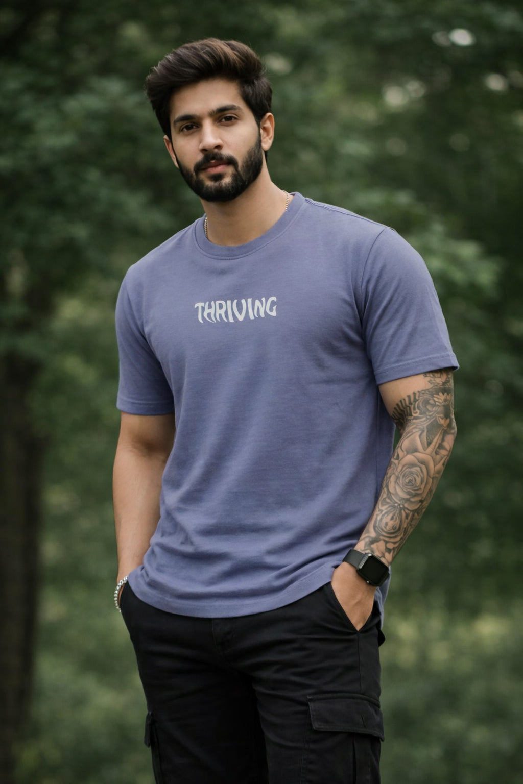 Men Round Neck Oversize Fit T-Shirt