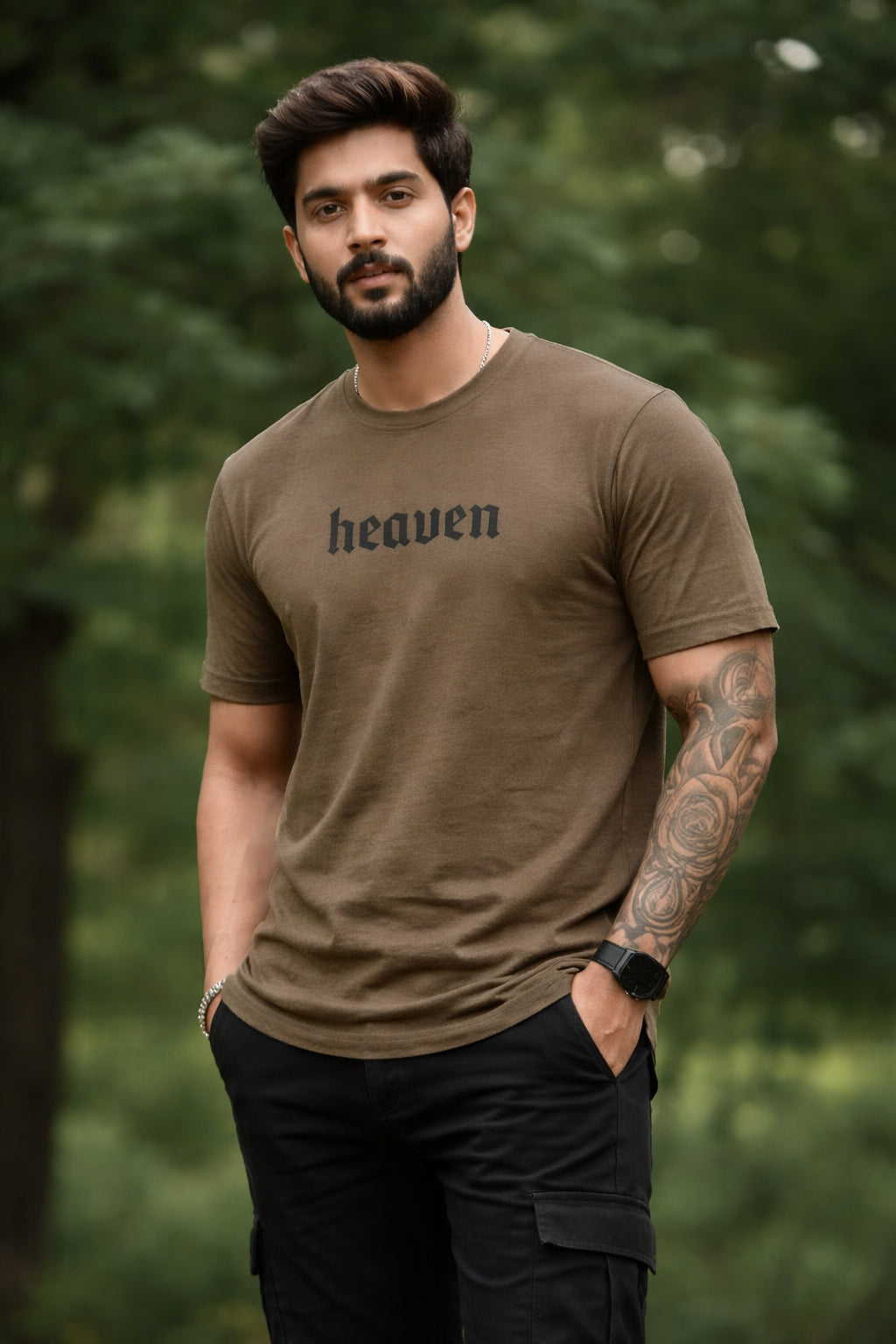 Men Round Neck Oversize Fit T-Shirt