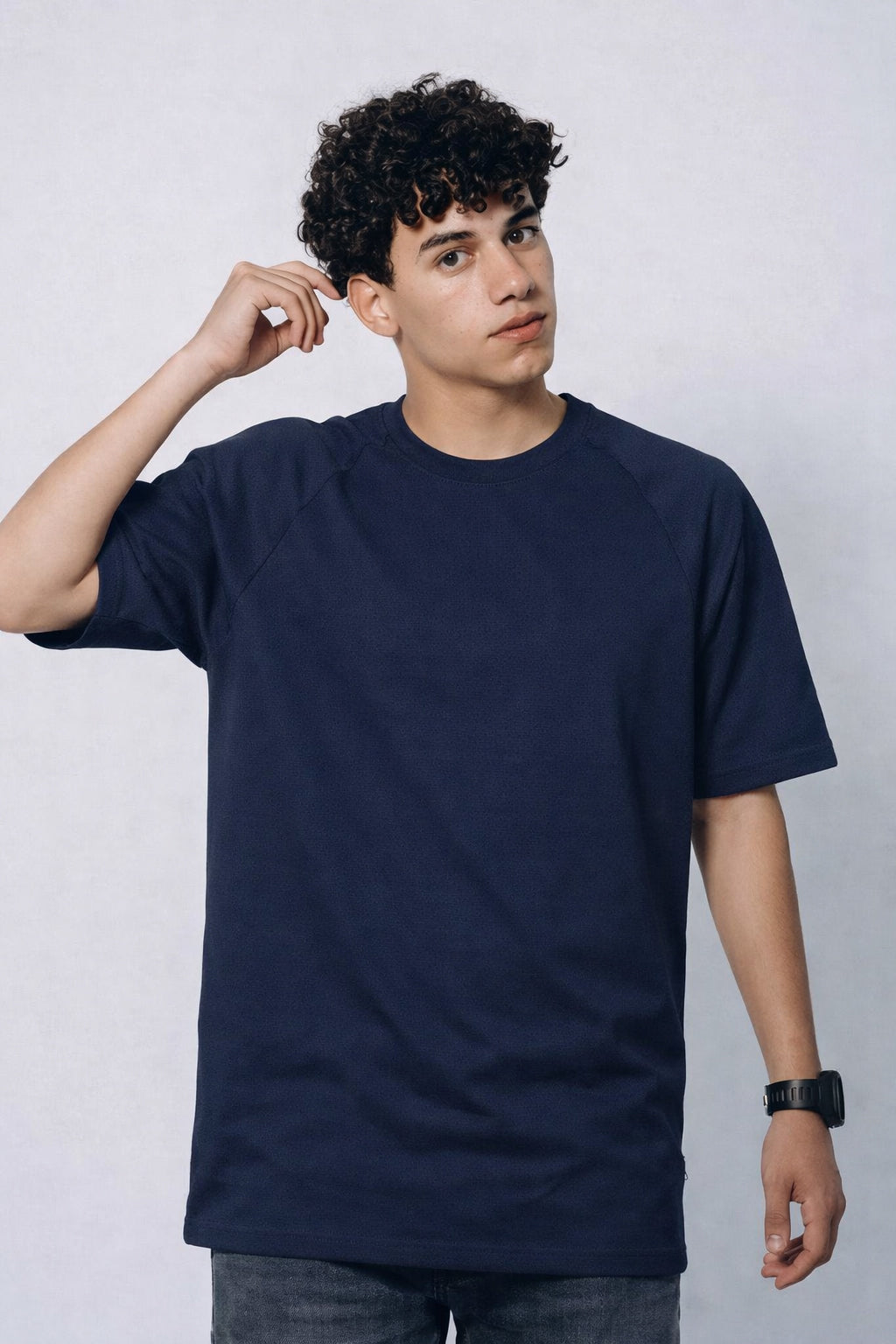 Men Round Neck Oversize Fit T-Shirt