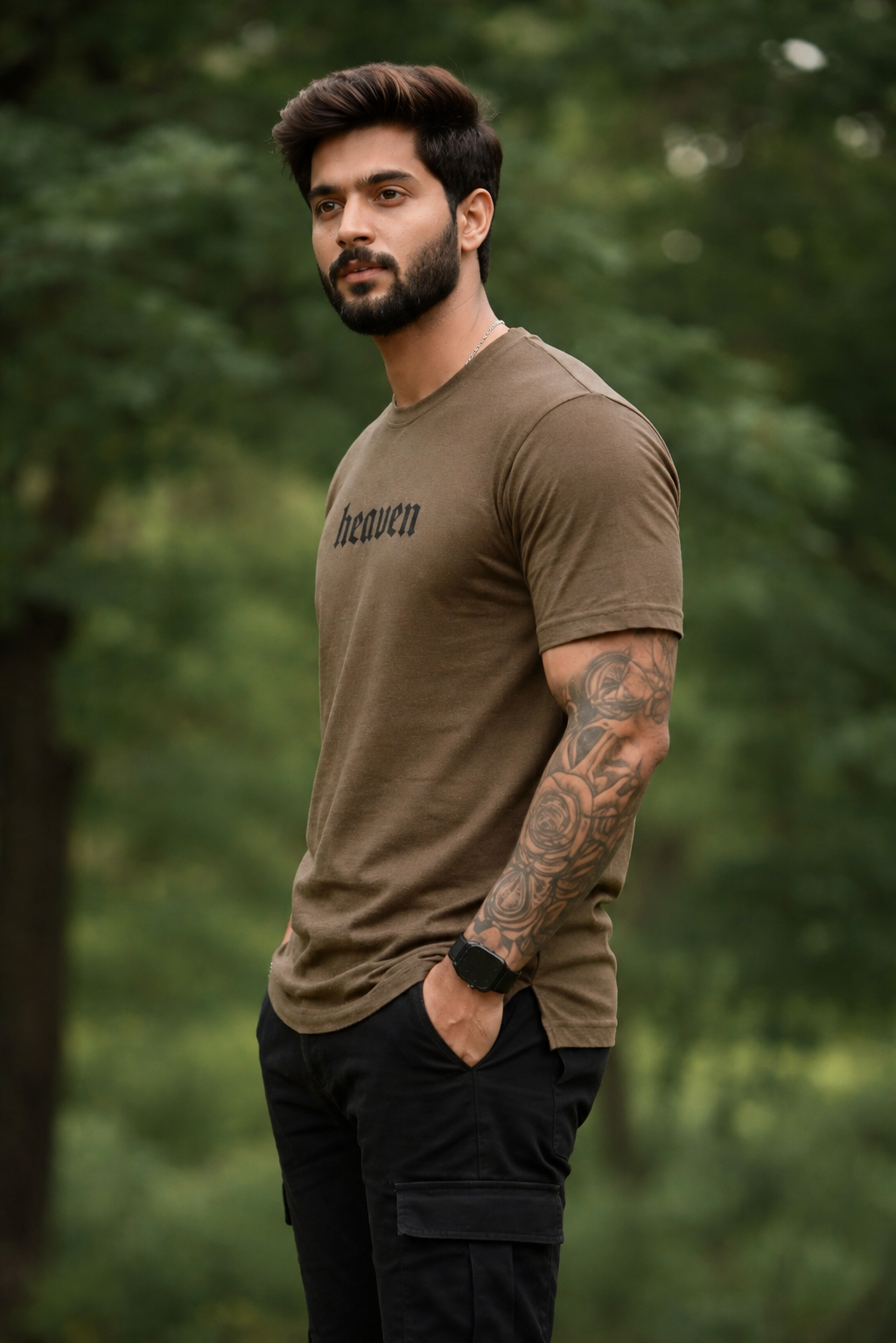 Men Round Neck Oversize Fit T-Shirt