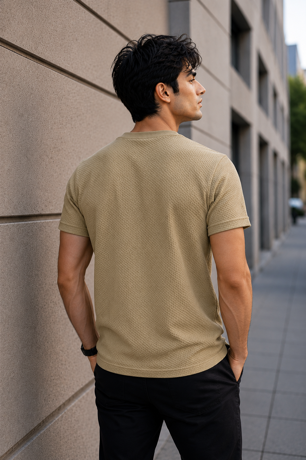 Men Round Neck Half Sleeves T-Shirt