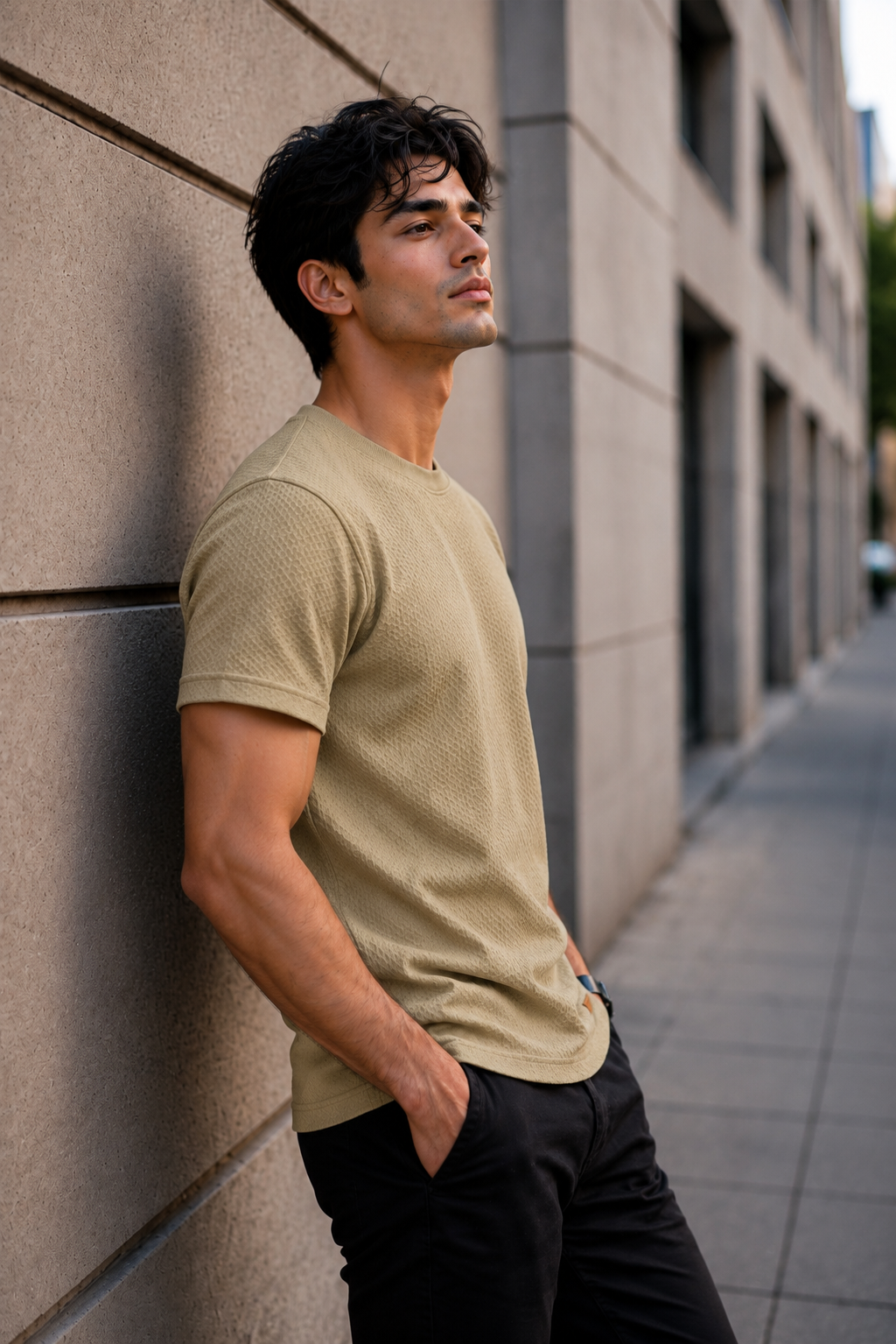 Men Round Neck Half Sleeves T-Shirt