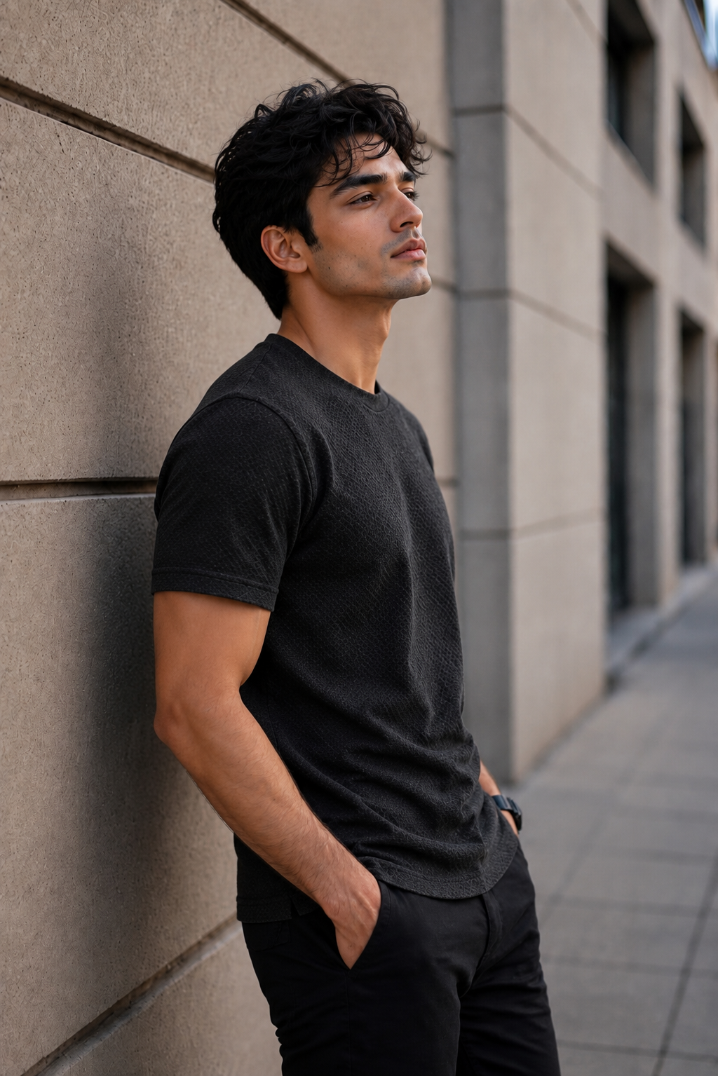 Men Round Neck Half Sleeves T-Shirt