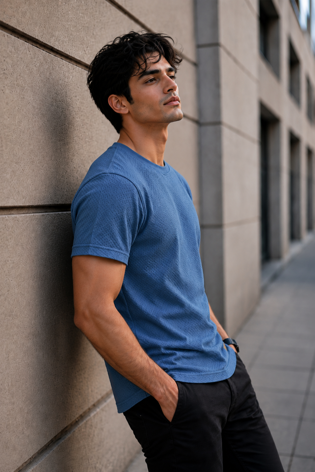 Men Round Neck Half Sleeves T-Shirt