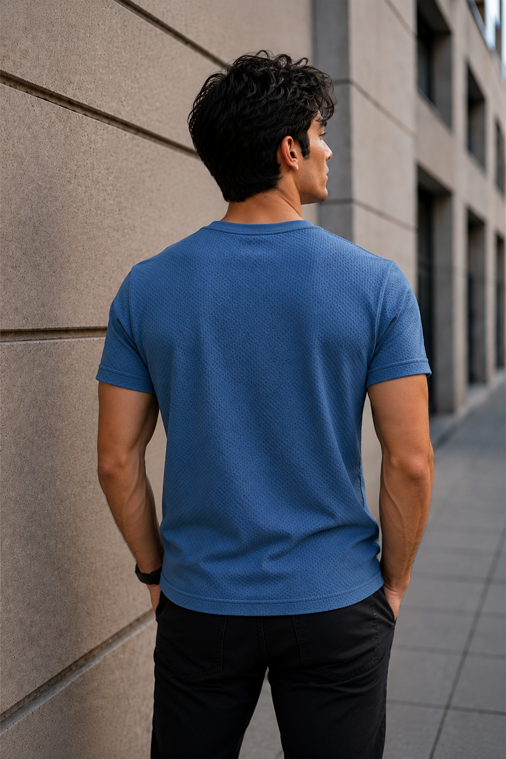 Men Round Neck Half Sleeves T-Shirt