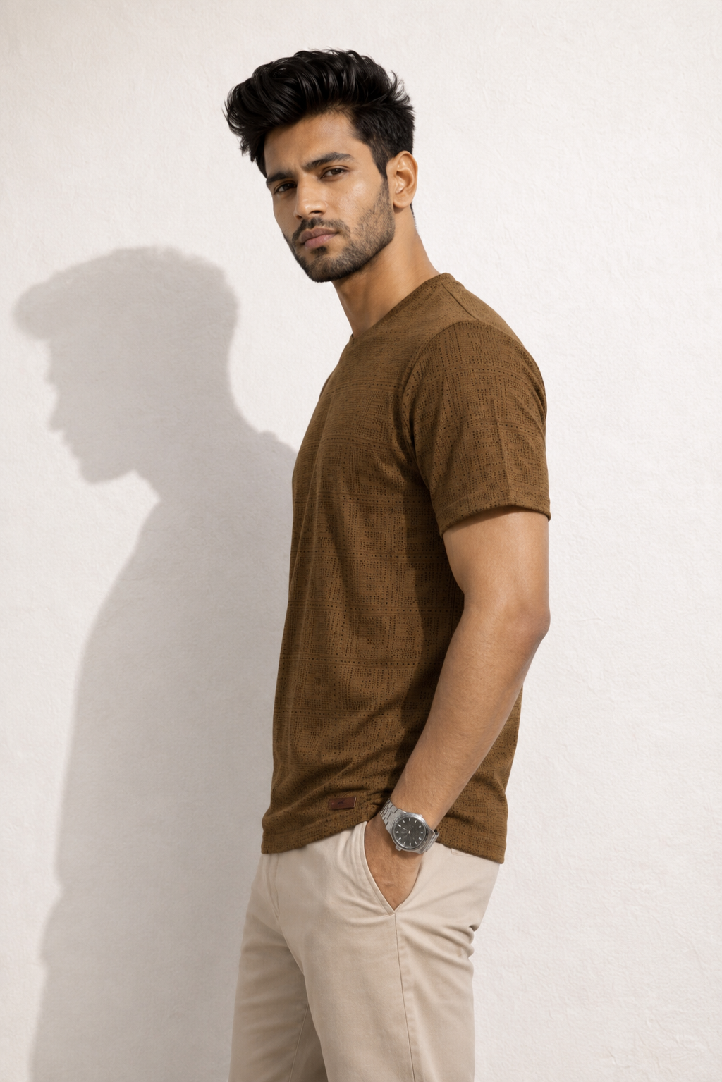 Men Round Neck Half Sleeves T-Shirt