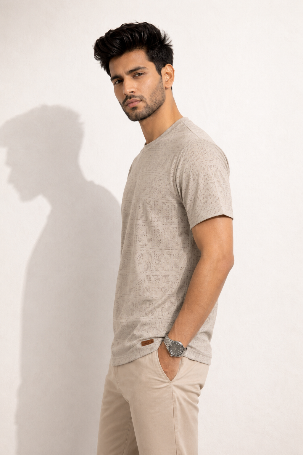 Men Round Neck Half Sleeves T-Shirt
