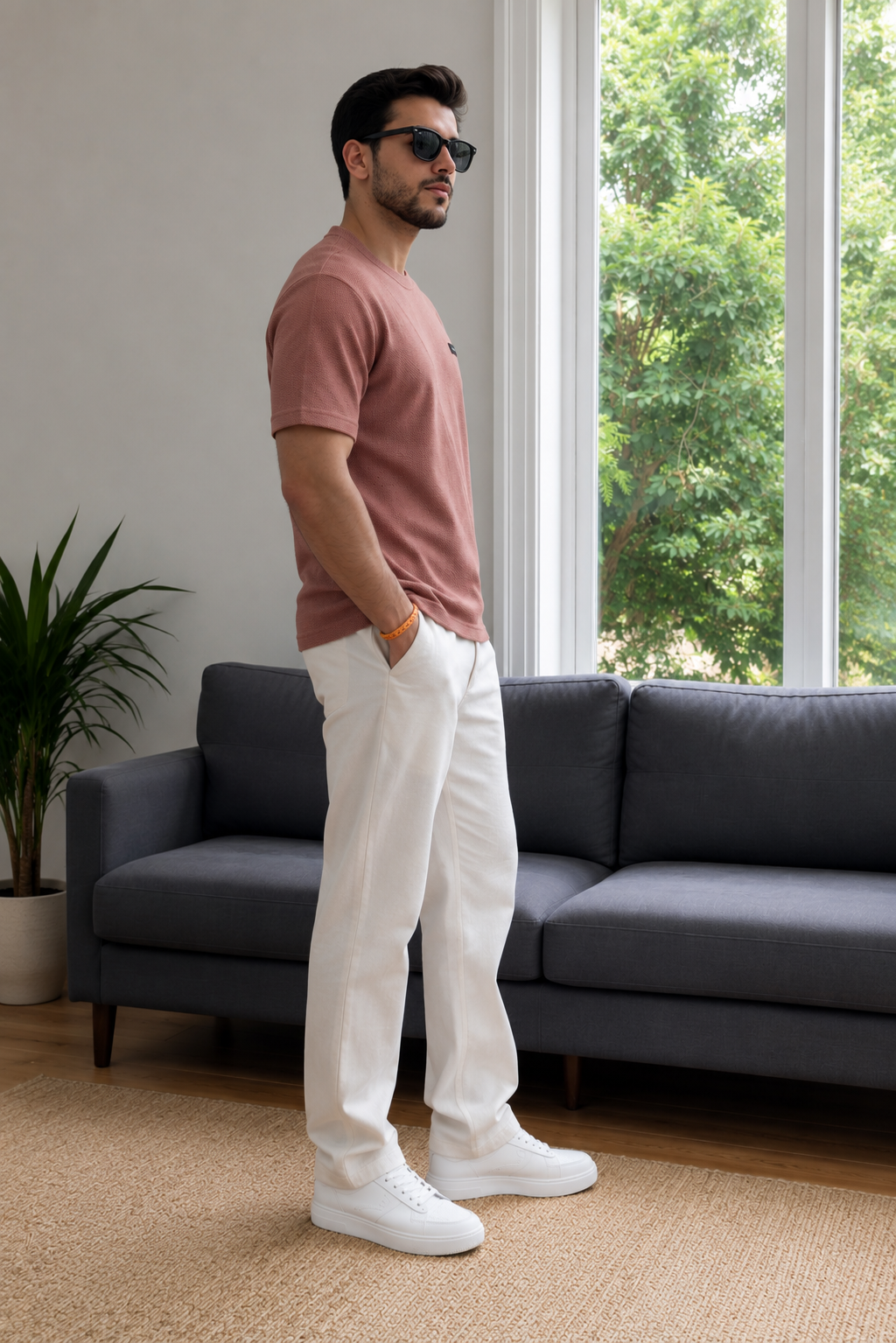 Men Round Neck Half Sleeves T-Shirt