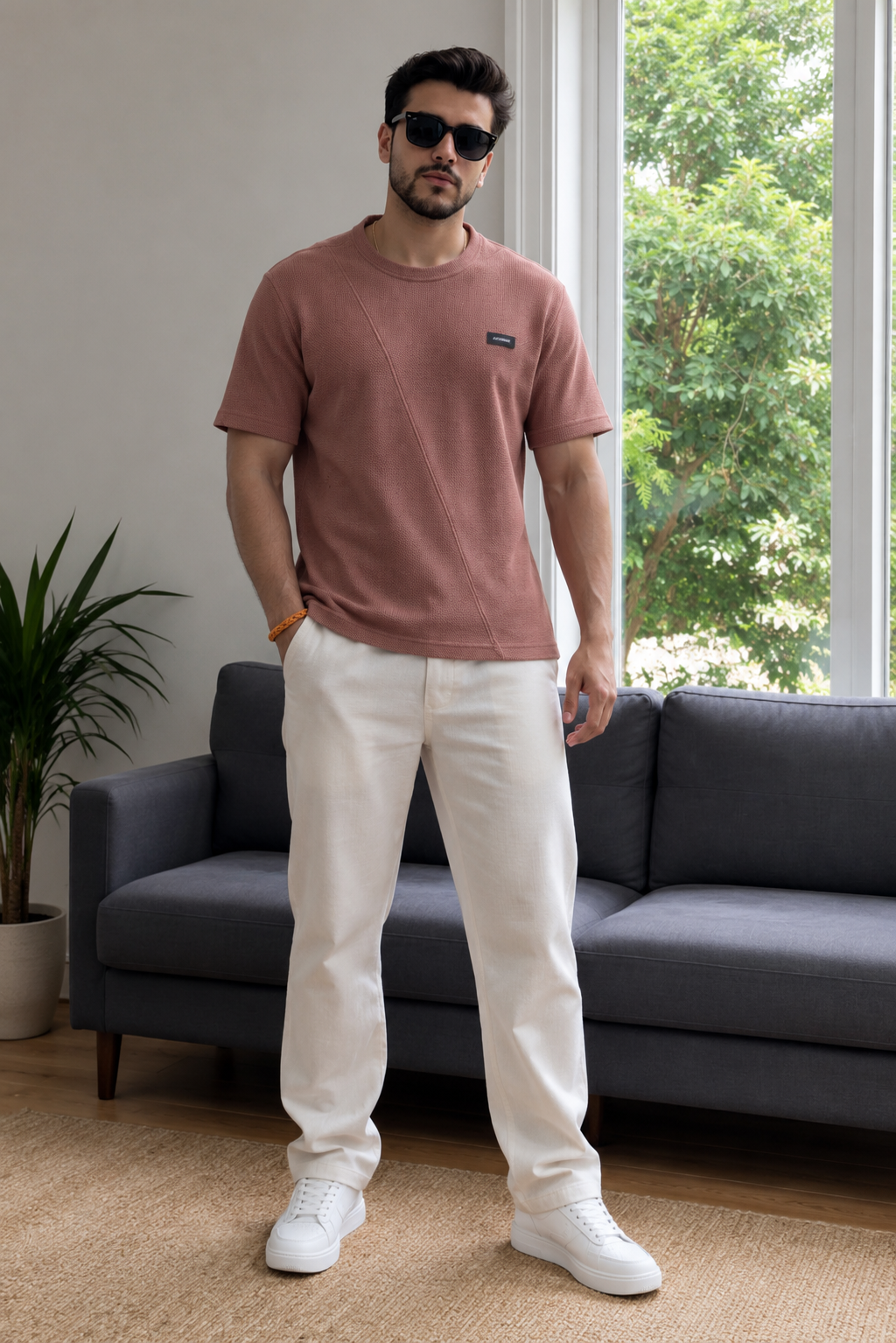 Men Round Neck Half Sleeves T-Shirt