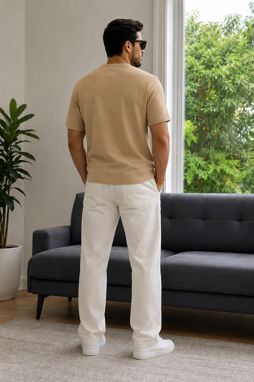 Men Round Neck Half Sleeves T-Shirt