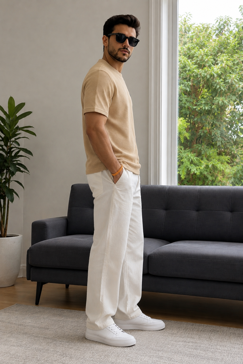 Men Round Neck Half Sleeves T-Shirt