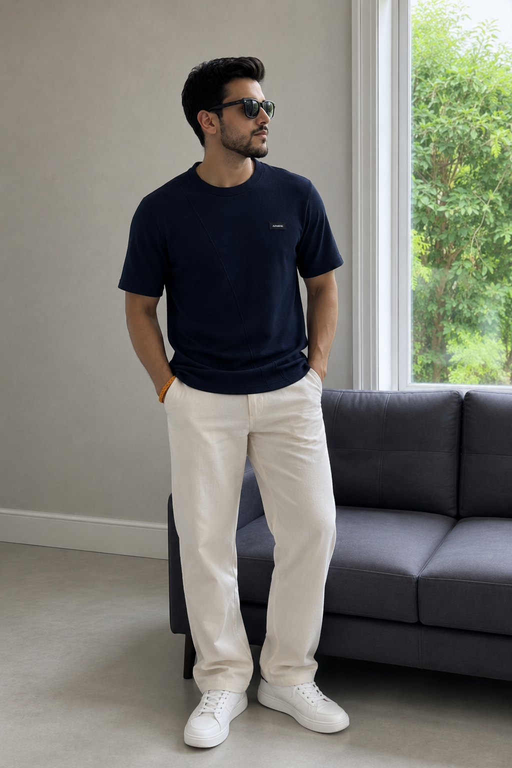 Men Round Neck Half Sleeves T-Shirt