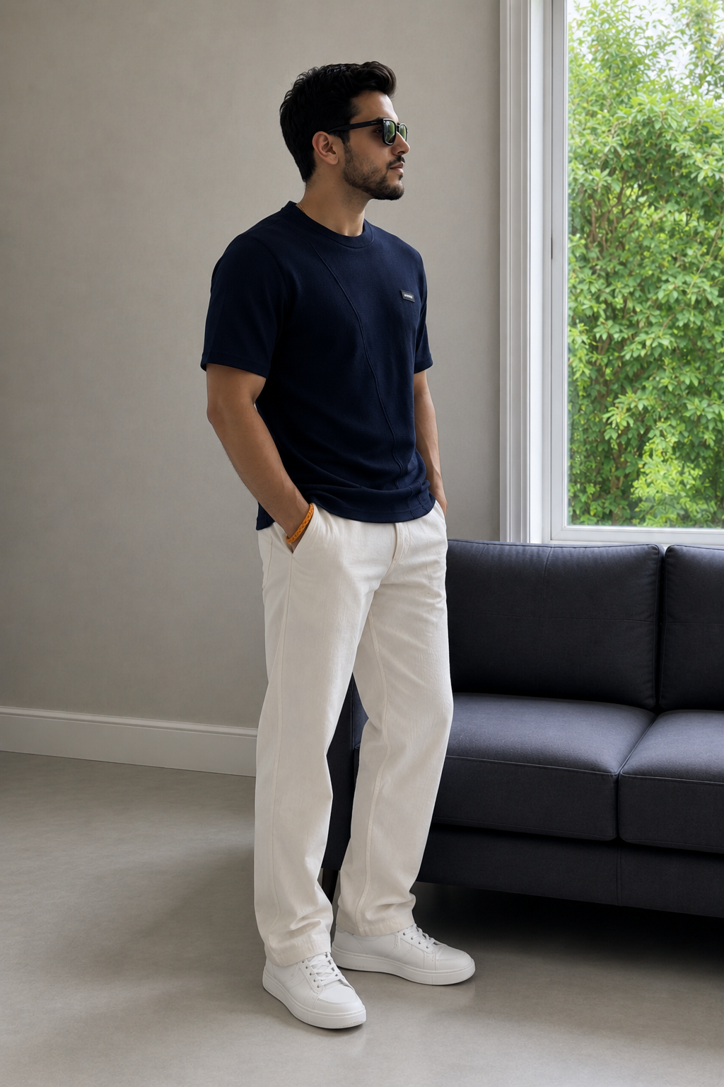 Men Round Neck Half Sleeves T-Shirt