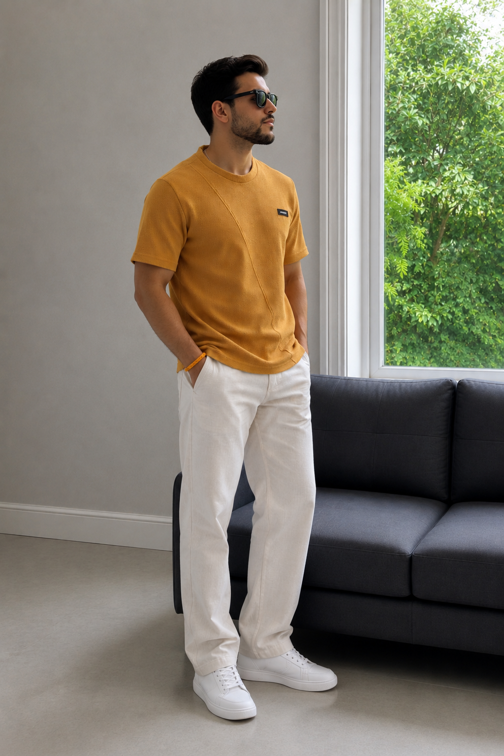 Men Round Neck Half Sleeves T-Shirt