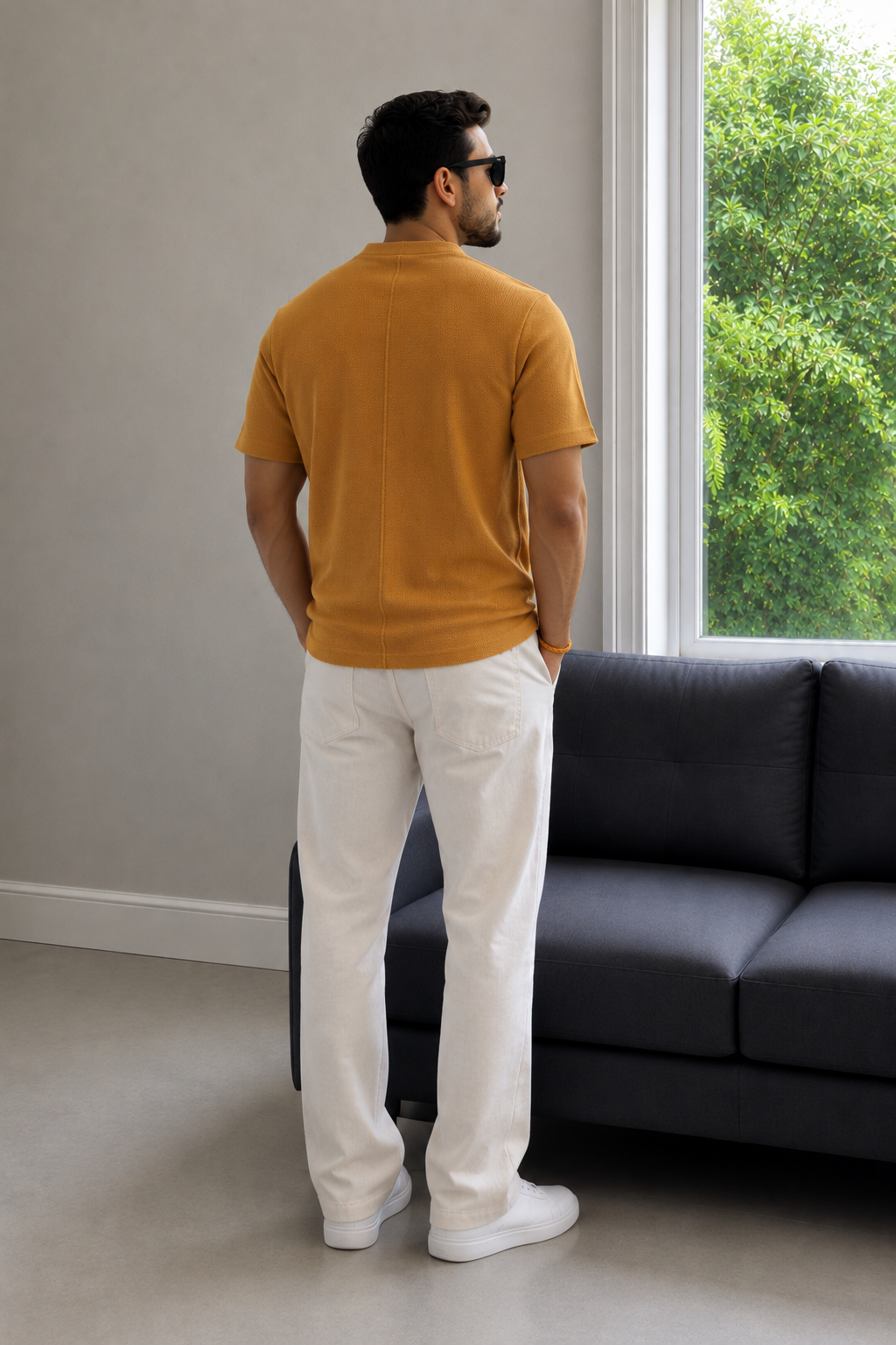 Men Round Neck Half Sleeves T-Shirt