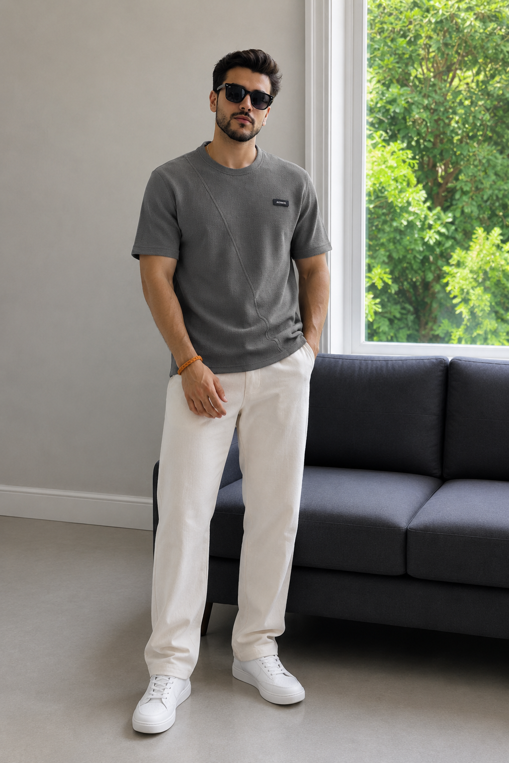Men Round Neck Half Sleeves T-Shirt