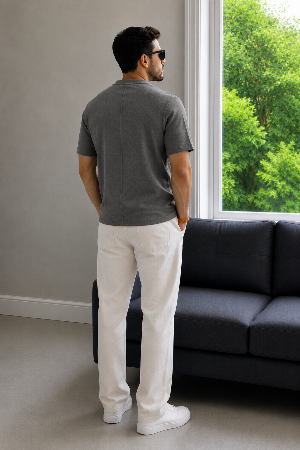 Men Round Neck Half Sleeves T-Shirt