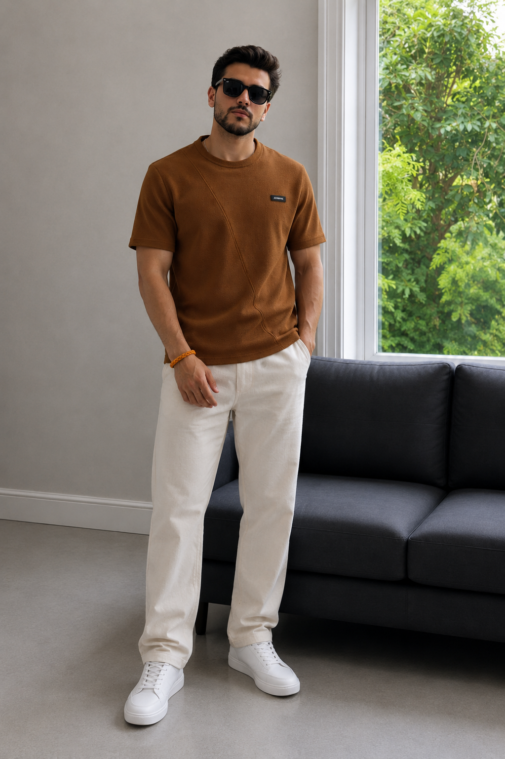 Men Round Neck Half Sleeves T-Shirt