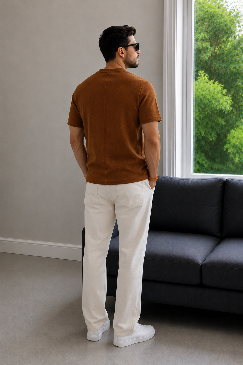 Men Round Neck Half Sleeves T-Shirt