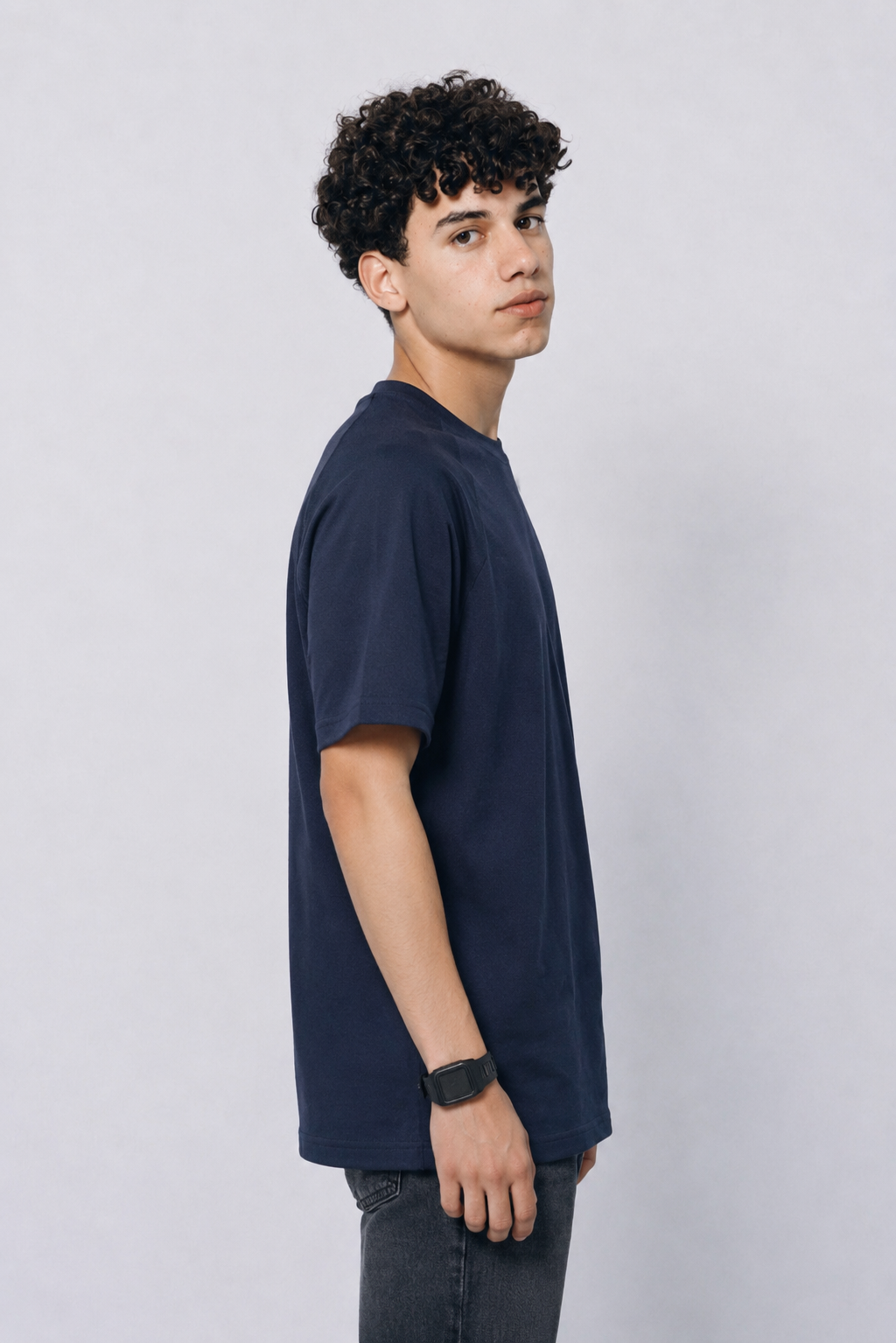 Men Round Neck Oversize Fit T-Shirt