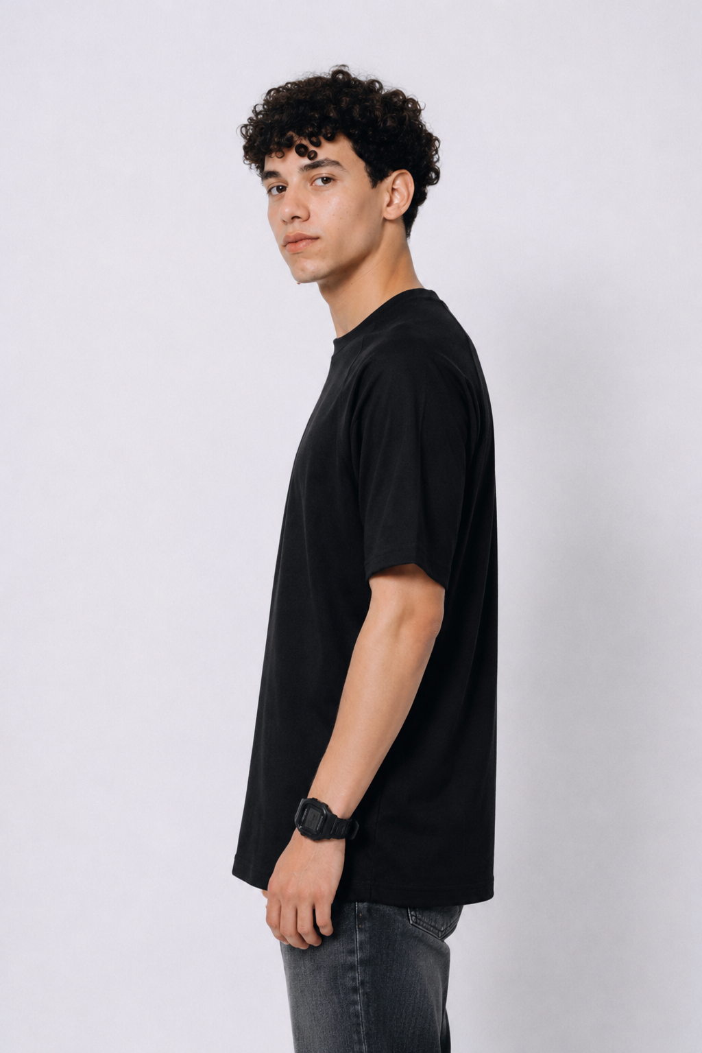 Men Round Neck Oversize Fit T-Shirt