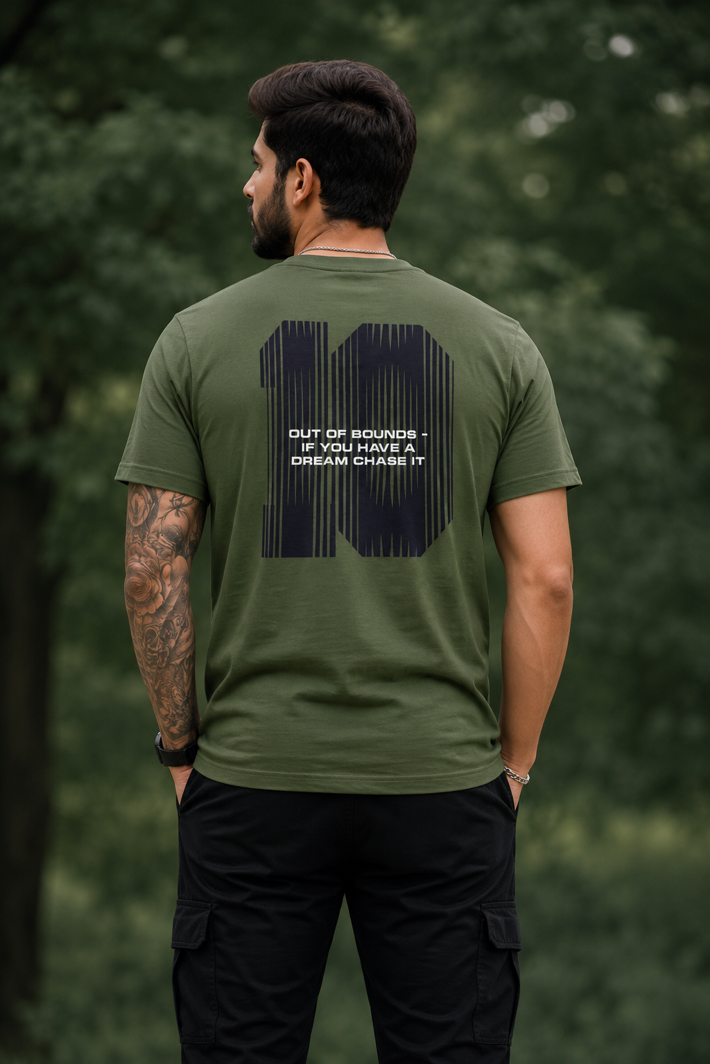 Men Round Neck Oversize Fit T-Shirt