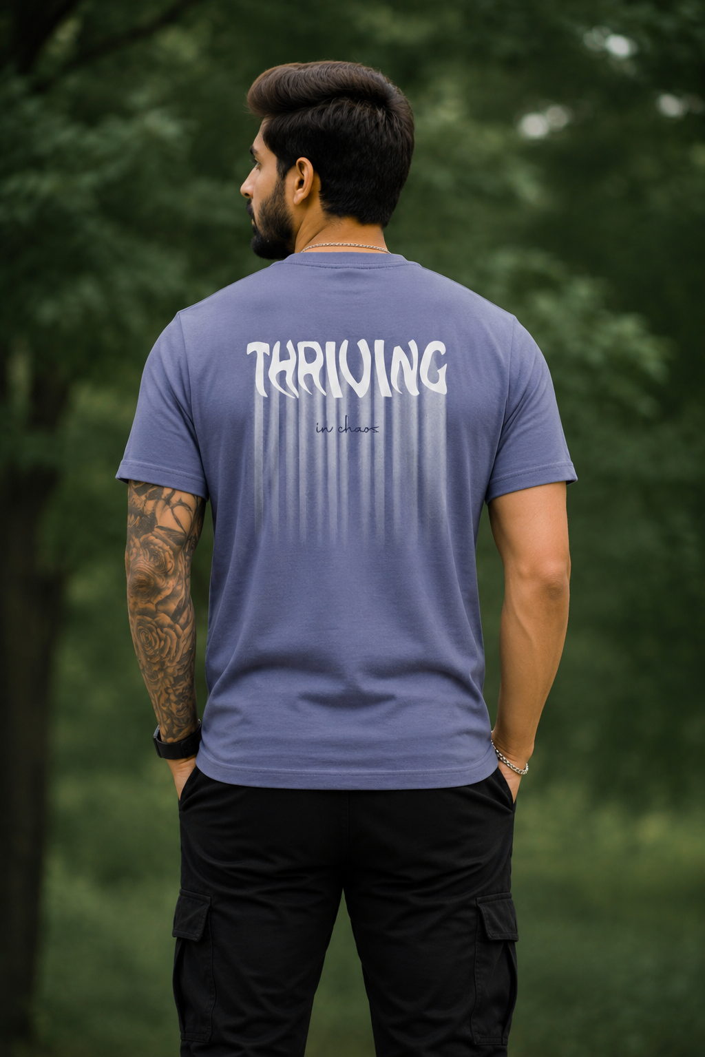 Men Round Neck Oversize Fit T-Shirt