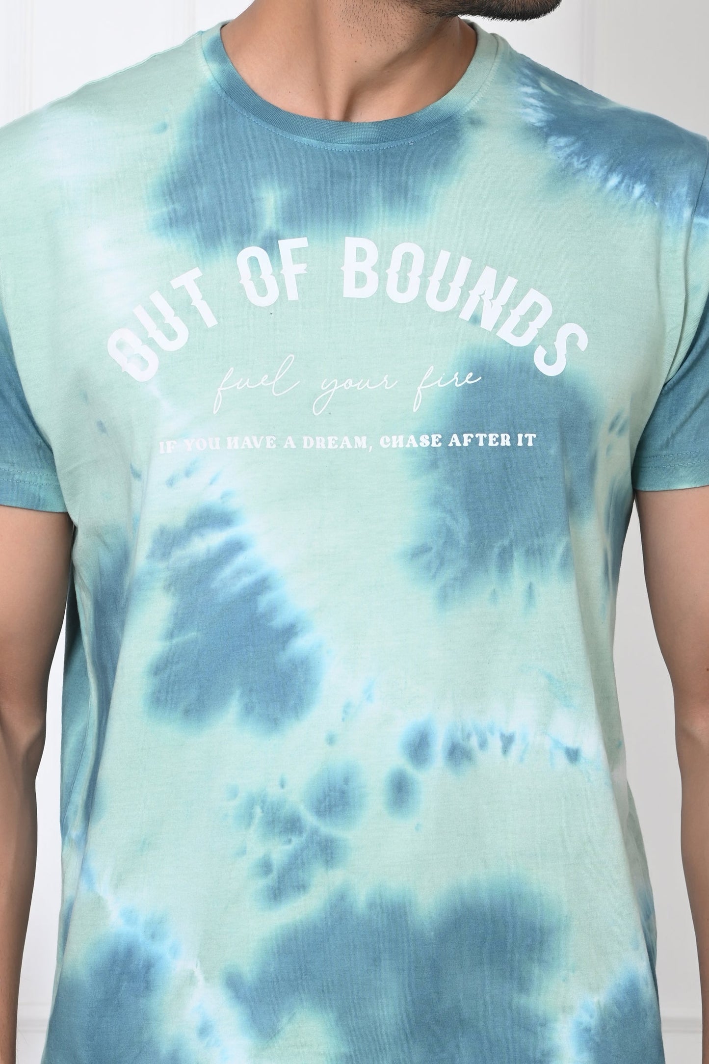 Men Round Neck Printed Half Sleeves T-Shirt