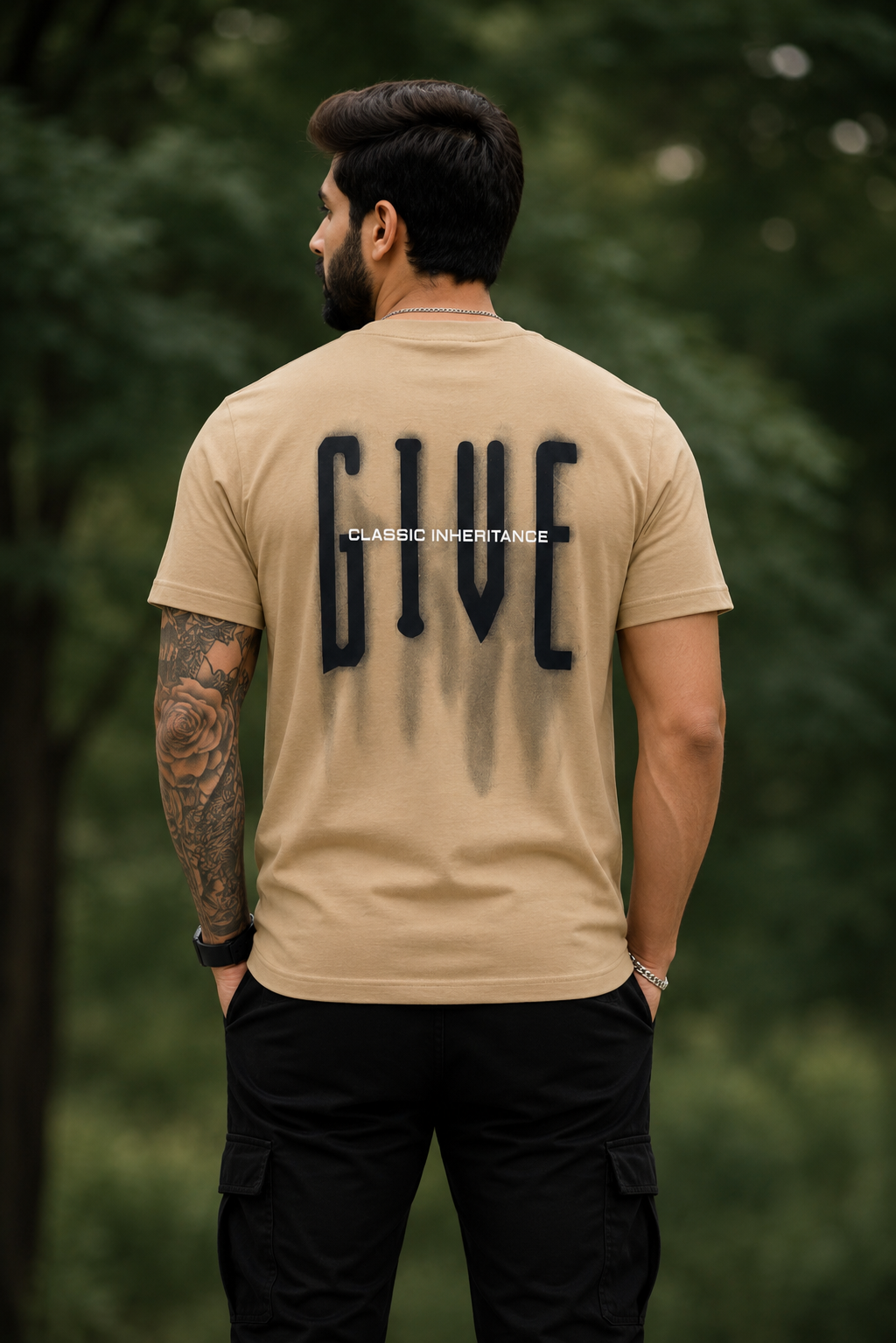 Men Round Neck Oversize Fit T-Shirt